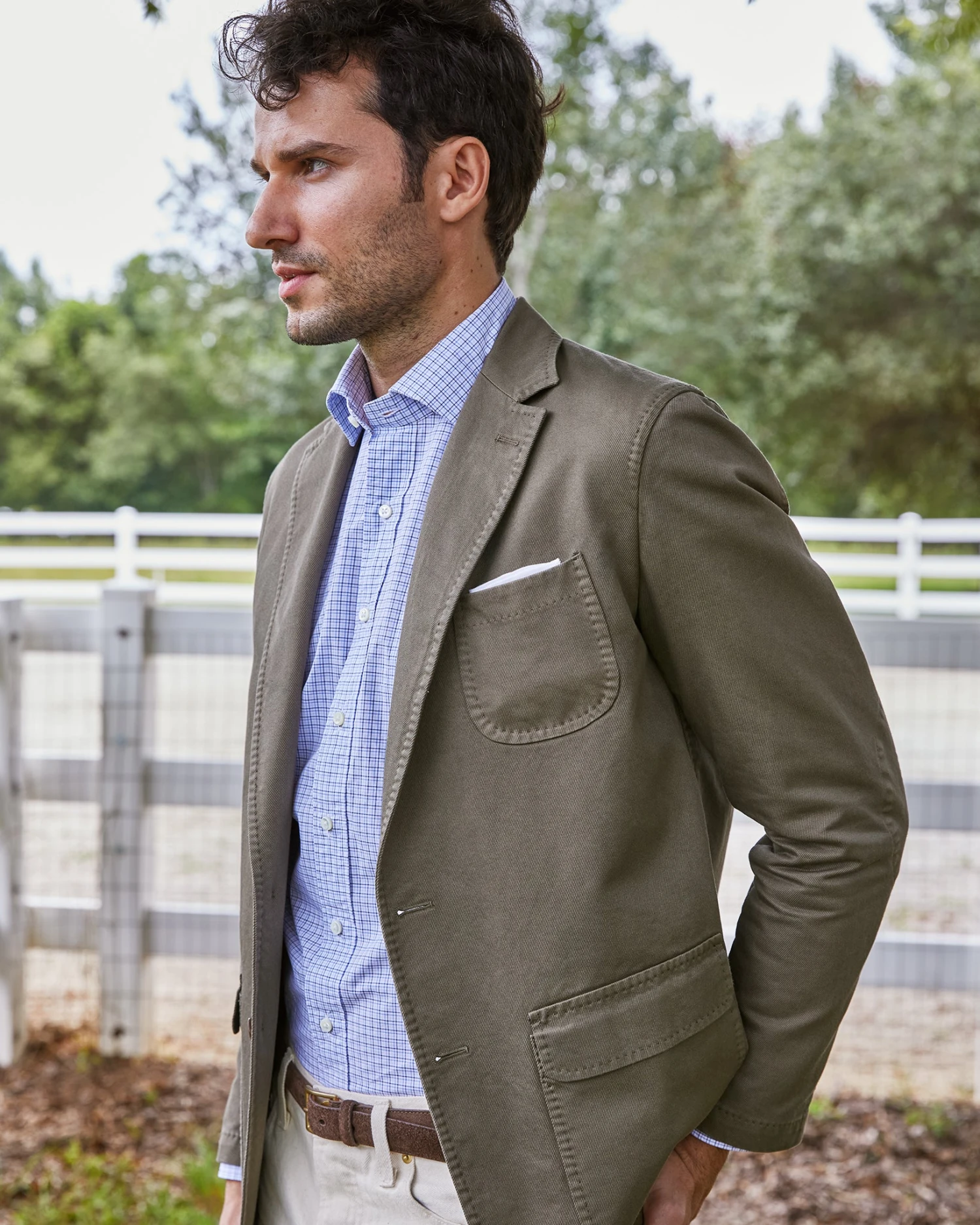 Butcher Jacket In Tobacco High Ridge Twill 4 Butcher Jacket In Tobacco High Ridge Twill - Image 2