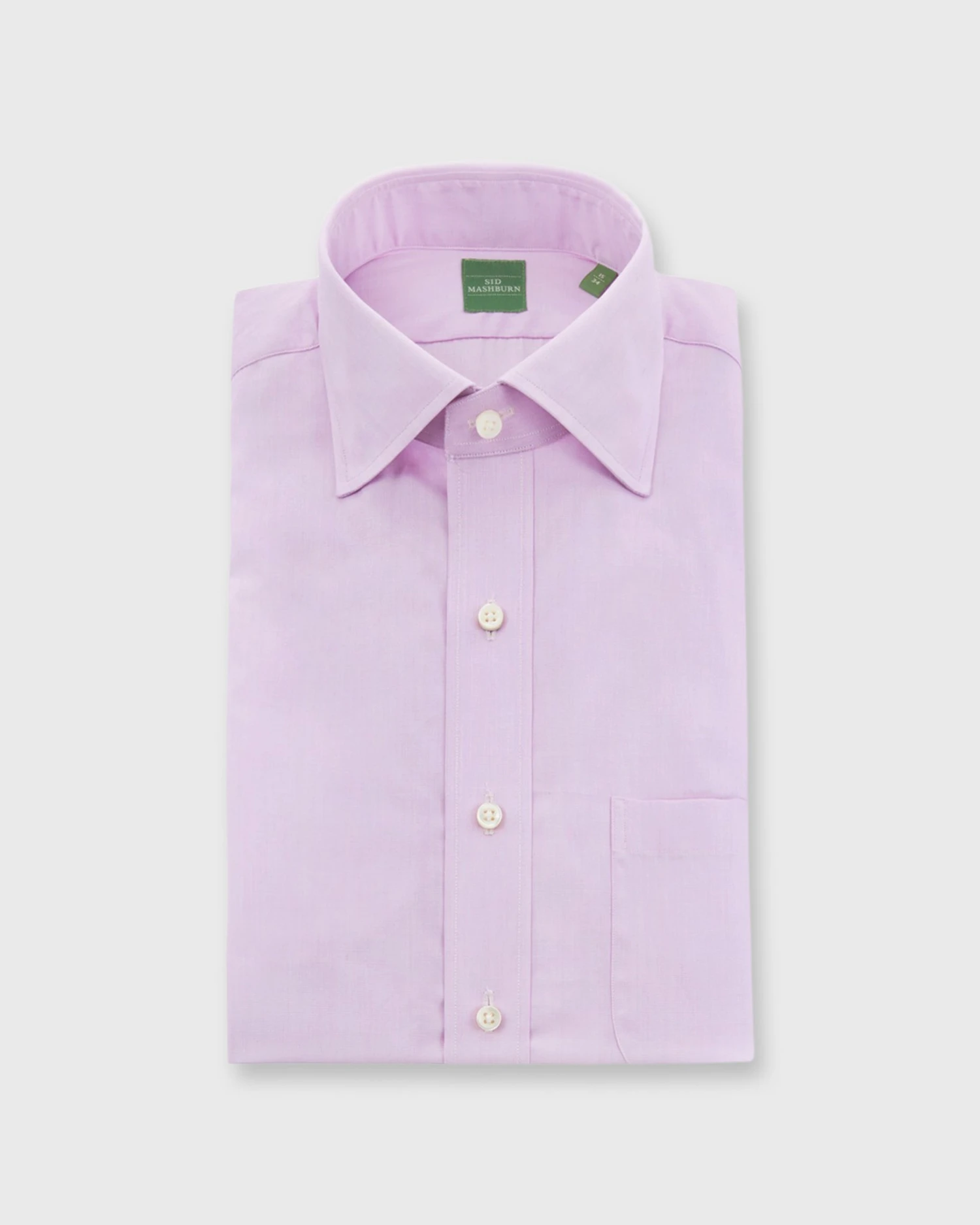 Spread Collar Dress Shirt In Pink End-on-End 3 Spread Collar Dress Shirt In Pink End-on-End