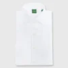 French-Cuff Pleated Bib-Front Tuxedo Shirt In White Poplin 1 French-Cuff Pleated Bib-Front Tuxedo Shirt In White Poplin -Garbiera Sales Store S10176 1