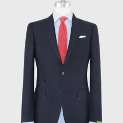 Kincaid No. 3 Jacket In Navy Huckaback Mohair