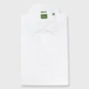Slim-Fit Spread Collar Dress Shirt In White Poplin 1 Slim-Fit Spread Collar Dress Shirt In White Poplin -Garbiera Sales Store S23657 1