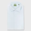 Slim-Fit Spread Collar Dress Shirt In Sky Blue Roxford -Garbiera Sales Store S23660 1