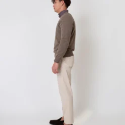 Garment-Dyed Sport Trouser In Stone Lightweight Twill 11 Garment-Dyed Sport Trouser In Stone Lightweight Twill -Garbiera Sales Store S27264 4