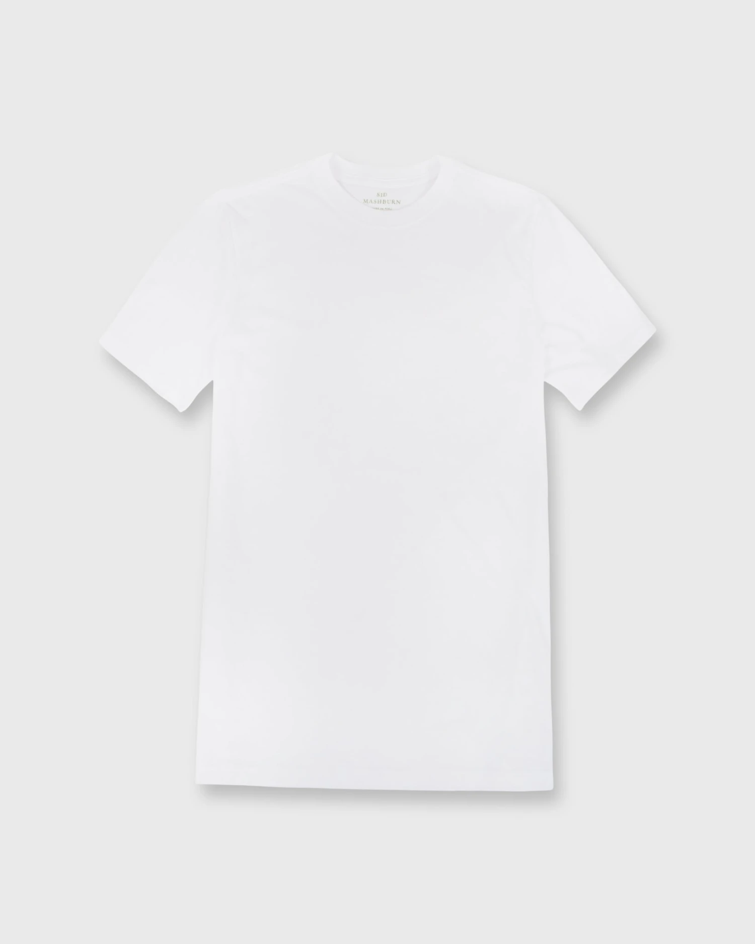 Short-Sleeved Tee In White Pima Cotton 3 Short-Sleeved Tee In White Pima Cotton