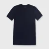 Short-Sleeved Tee In Navy Pima Cotton -Garbiera Sales Store S31950 1