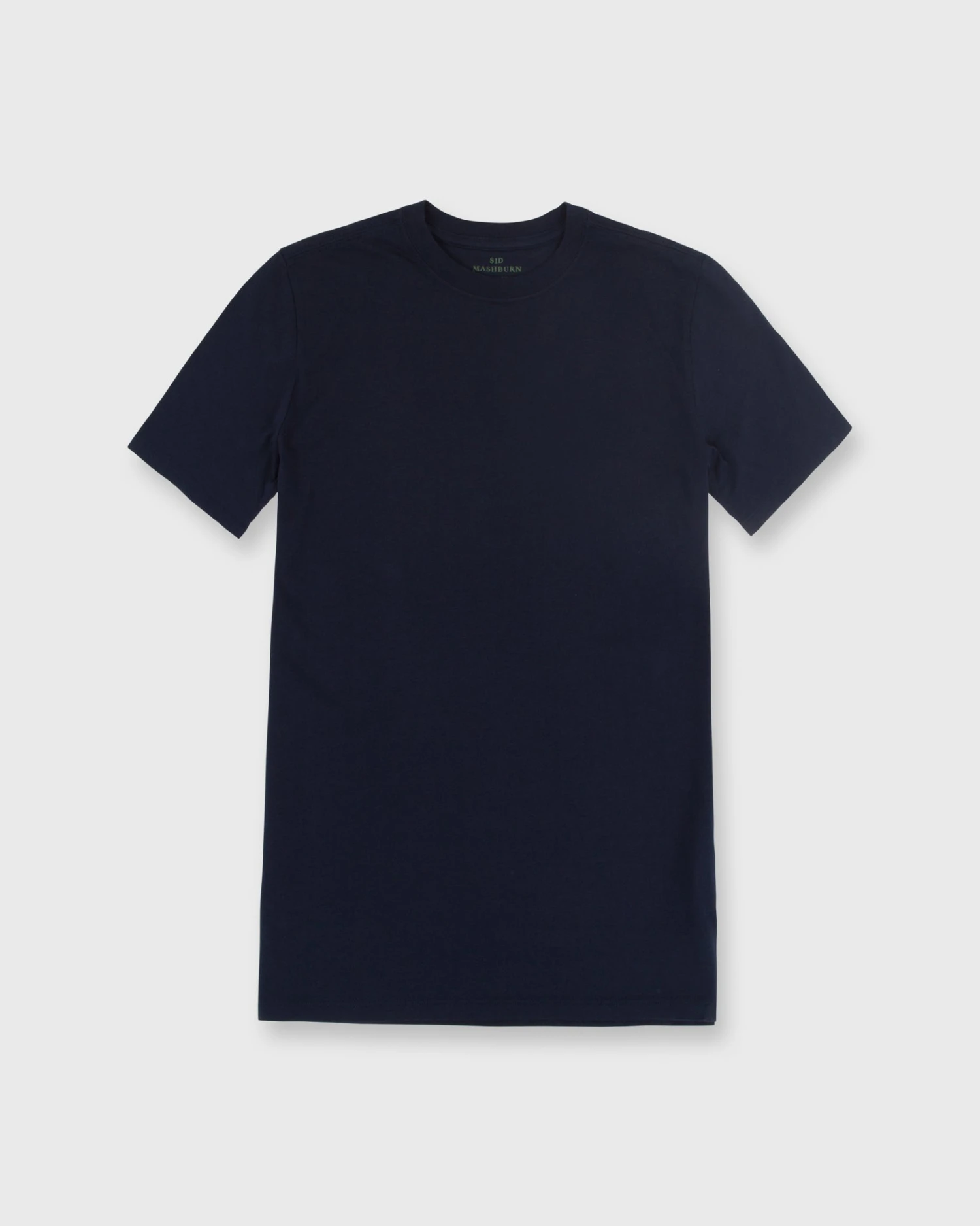 Short-Sleeved Tee In Navy Pima Cotton 3 Short-Sleeved Tee In Navy Pima Cotton