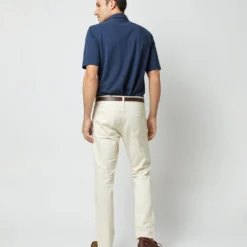 Short-Sleeved Polo In Navy Pima Pique 17 Short-Sleeved Polo In Navy Pima Pique -Garbiera Sales Store S33503 218