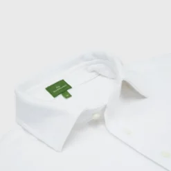 Short-Sleeved Polo In White Pima Pique 20 Short-Sleeved Polo In White Pima Pique -Garbiera Sales Store S33504 3