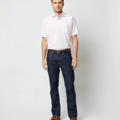 Short-Sleeved Polo In Pale Pink Pima Pique -Garbiera Sales Store S33507 1259