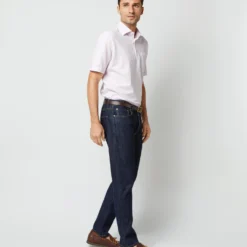 Short-Sleeved Polo In Pale Pink Pima Pique -Garbiera Sales Store S33507 1285