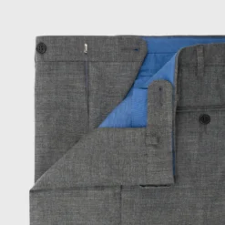 Dress Trouser In Mid-Grey High-Twist 7 Dress Trouser In Mid-Grey High-Twist -Garbiera Sales Store S38454 3