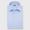 Spread Collar Sport Shirt In Light Blue Chambray -Garbiera Sales Store S43708 1