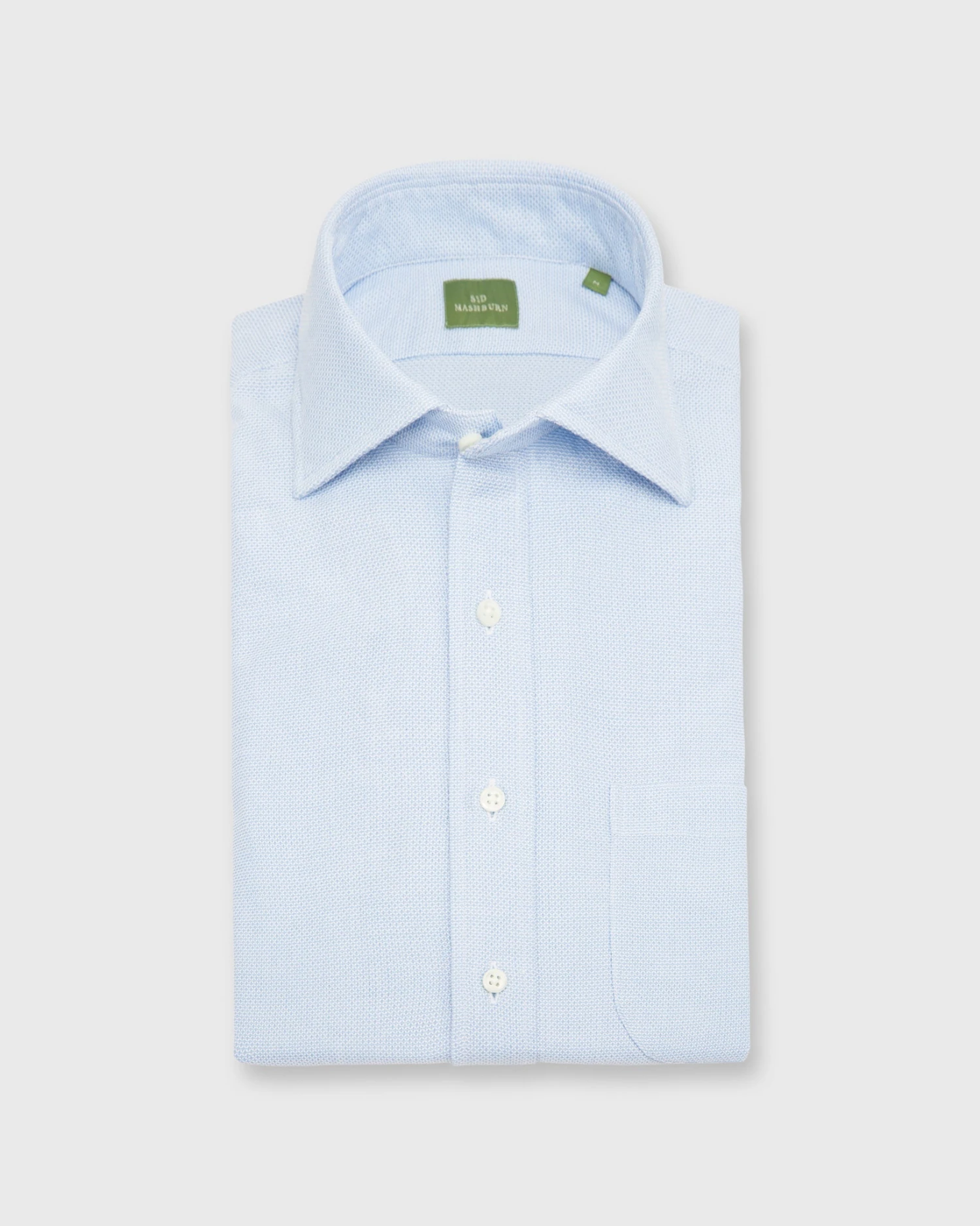 Spread Collar Sport Shirt In Light Blue Cellulare 3 Spread Collar Sport Shirt In Light Blue Cellulare