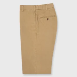 Garment-Dyed Sport Trouser In British Khaki Canvas -Garbiera Sales Store S51480 1