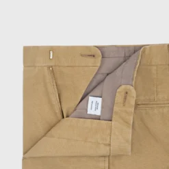 Garment-Dyed Sport Trouser In British Khaki Canvas -Garbiera Sales Store S51480 3