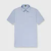 Short-Sleeved Polo In Sky Blue Oxford Pique -Garbiera Sales Store S51498 2