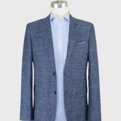 Virgil No. 3 Jacket In Navy/Sky/Spruce Glen Plaid Rustic Wool Blend Hopsack 7 Virgil No. 3 Jacket In Navy/Sky/Spruce Glen Plaid Rustic Wool Blend Hopsack -Garbiera Sales Store S53987 1