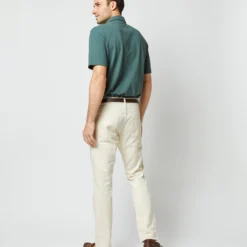 Short-Sleeved Polo In Dark Spruce Pima Pique 15 Short-Sleeved Polo In Dark Spruce Pima Pique -Garbiera Sales Store S54070 412