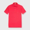 Short-Sleeved Polo In Red Pima Pique -Garbiera Sales Store S54072 1