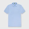 Short-Sleeved Polo In Light Blue Pima Pique 1 Short-Sleeved Polo In Light Blue Pima Pique -Garbiera Sales Store S54992 1