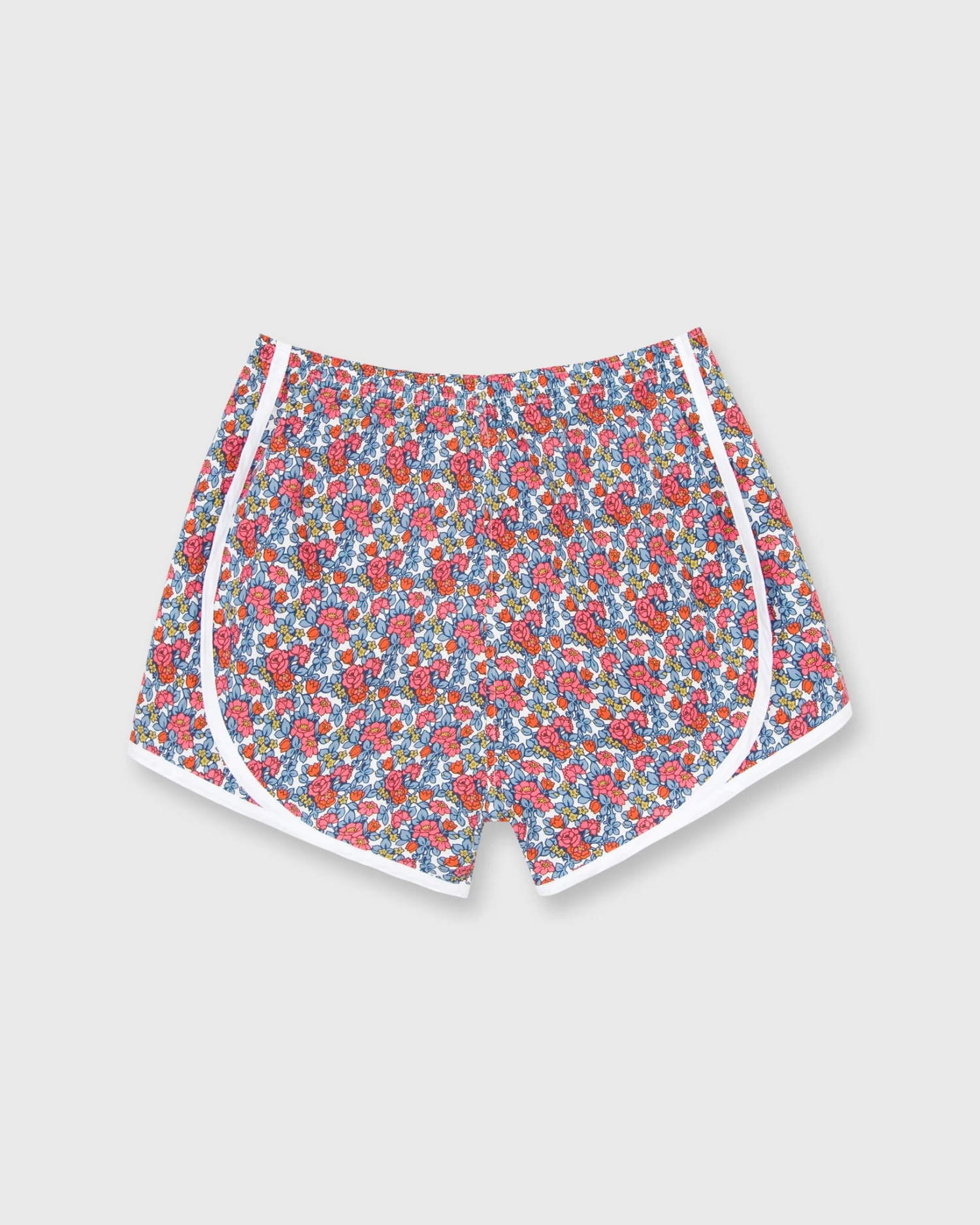 Track Short In Blue/Pink Multi Anthology Liberty Fabric 3 Track Short In Blue/Pink Multi Anthology Liberty Fabric
