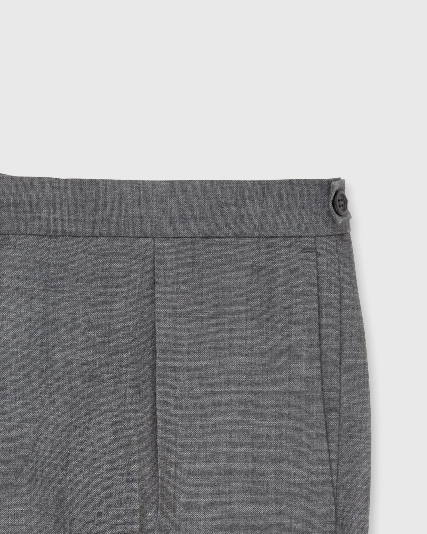 Pleated Dress Trouser In Mid-Grey High-Twist 9 Pleated Dress Trouser In Mid-Grey High-Twist - Image 7