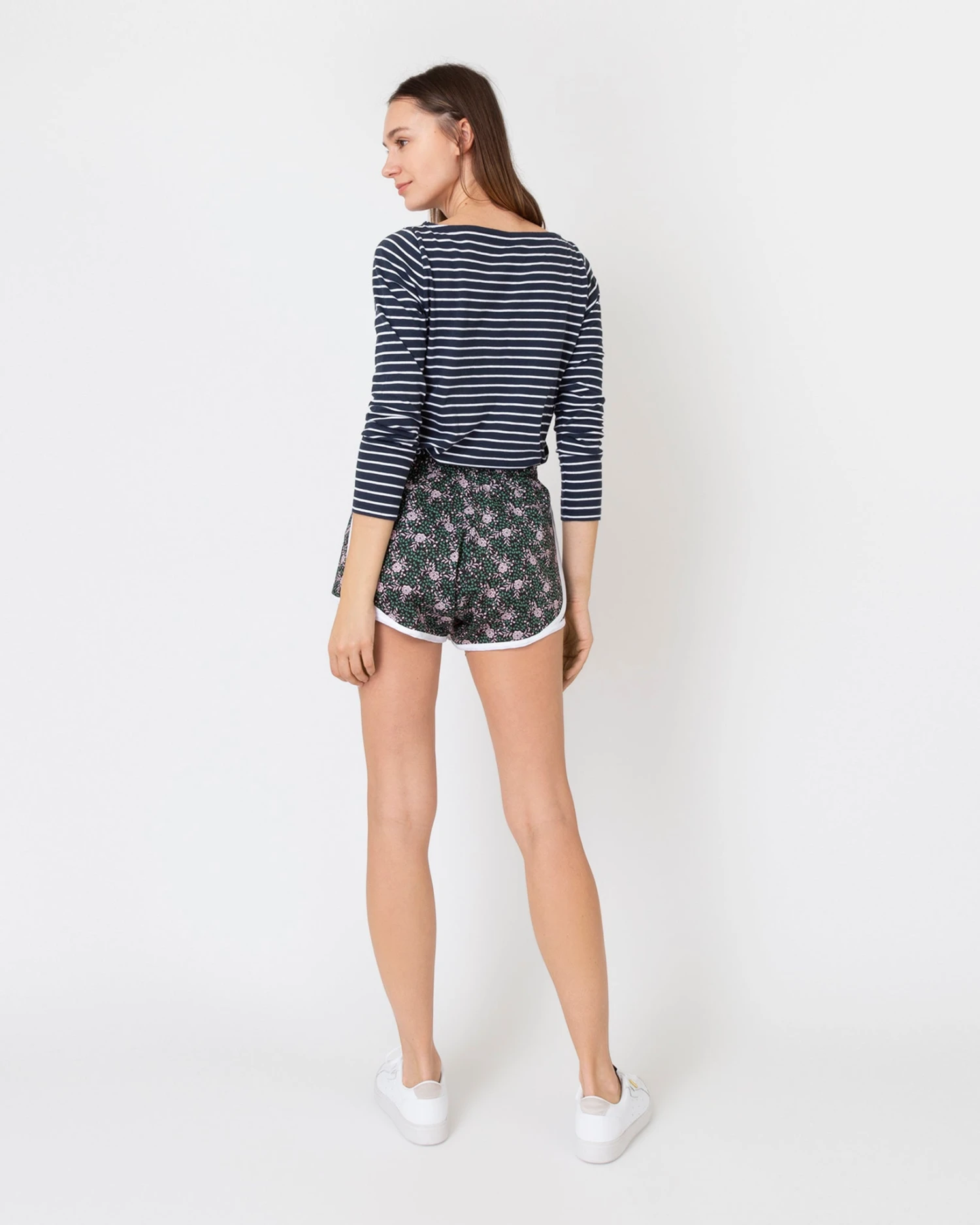 Track Short In Green/Pink Franklyn Liberty Fabric 7 Track Short In Green/Pink Franklyn Liberty Fabric - Image 5