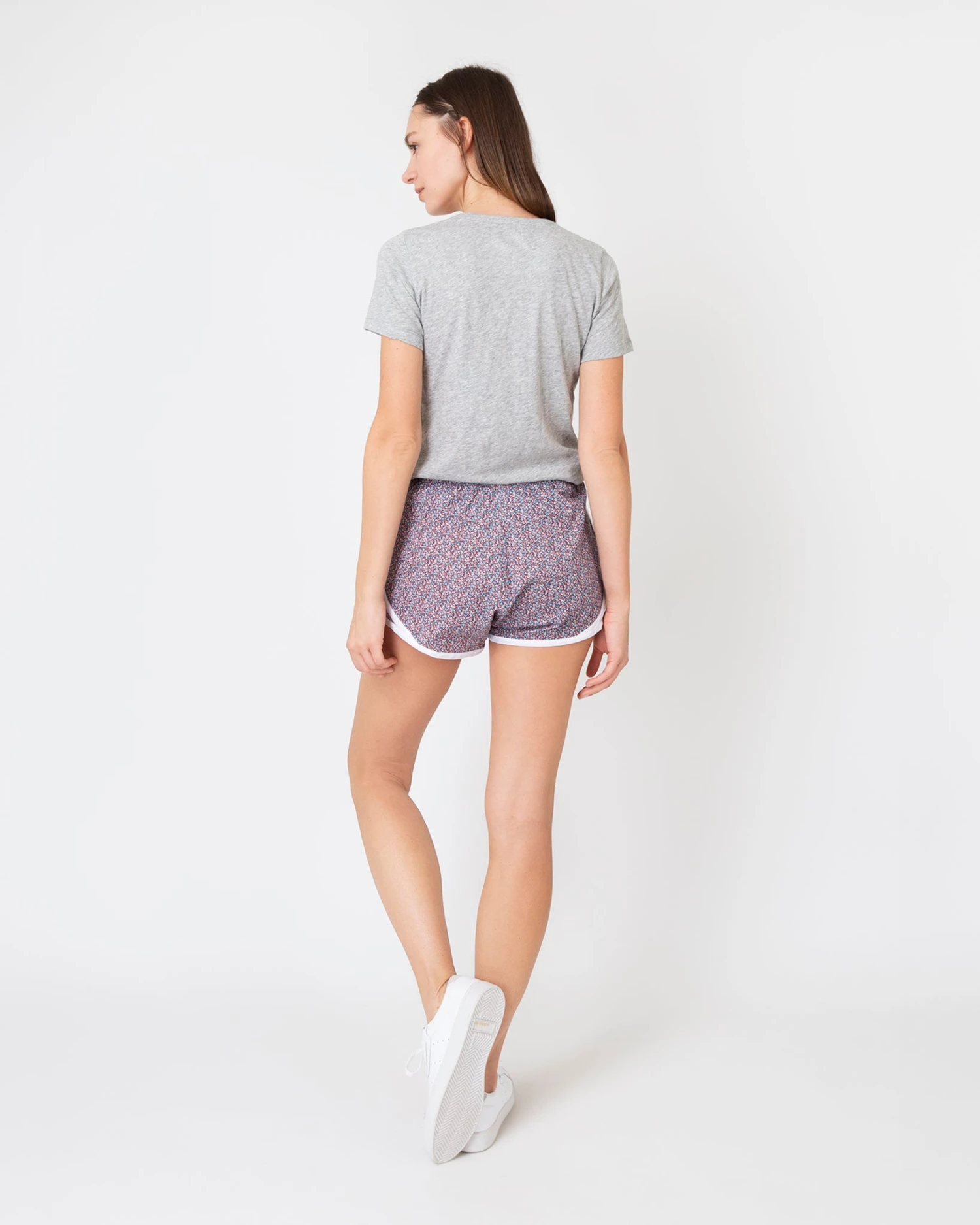 Track Short In Red/Turquoise Pepper Liberty Fabric 7 Track Short In Red/Turquoise Pepper Liberty Fabric - Image 5