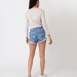 Track Short In Blue Virginia Meadow Liberty Fabric -Garbiera Sales Store S57375 4