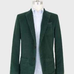 Butcher Jacket In Spruce Moleskin -Garbiera Sales Store S57890 3