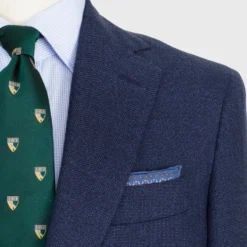 Kincaid No. 2 Jacket In Blue Wool Hopsack 6 Kincaid No. 2 Jacket In Blue Wool Hopsack -Garbiera Sales Store S57900 3