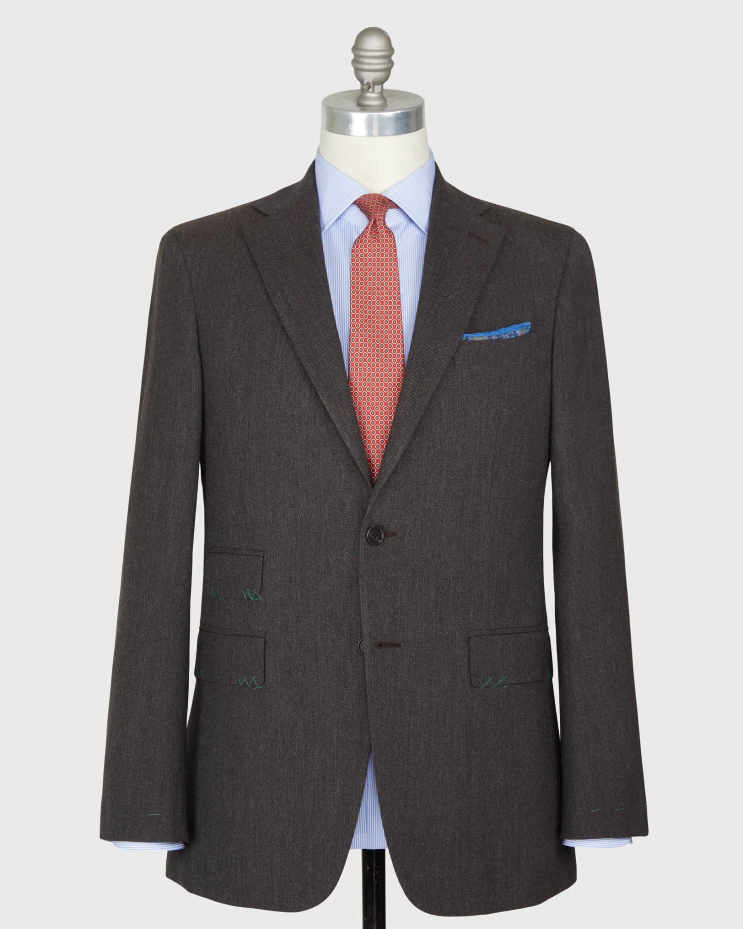 Kincaid No. 3 Jacket In Coffee Wool Hopsack 3 Kincaid No. 3 Jacket In Coffee Wool Hopsack