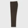 Pleated Dress Trouser In Coffee Wool Hopsack 1 Pleated Dress Trouser In Coffee Wool Hopsack -Garbiera Sales Store S57909 2