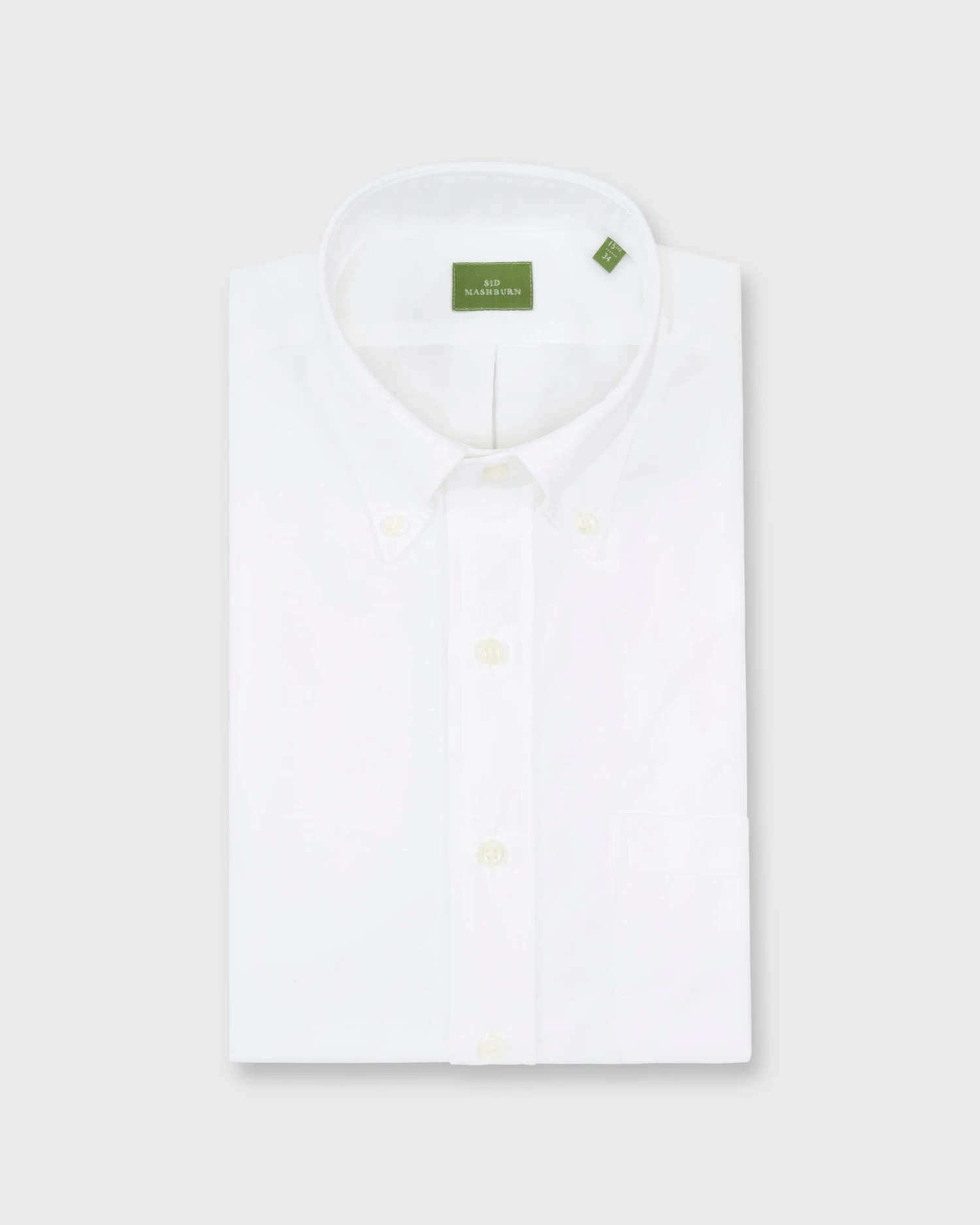 Button-Down Dress Shirt In White Oxford 3 Button-Down Dress Shirt In White Oxford