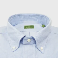 Button-Down Dress Shirt In Blue Oxford -Garbiera Sales Store S58988 2