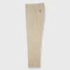 Dress Trouser In Khaki Plainweave -Garbiera Sales Store S59549 2