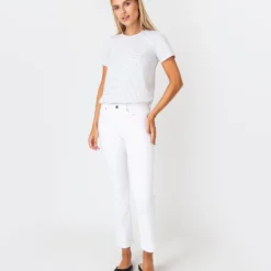 Short-Sleeved Relaxed Tee In White/Heather Grey Stripe Jersey 13 Short-Sleeved Relaxed Tee In White/Heather Grey Stripe Jersey -Garbiera Sales Store S60592 6