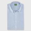 Knit Button-Down Popover Shirt In Sky Blue Oxford Pique -Garbiera Sales Store S61504 1