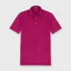 Short-Sleeved Polo In Brambleberry Pima Pique 1 Short-Sleeved Polo In Brambleberry Pima Pique -Garbiera Sales Store S63676 1