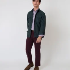 CPO Shirt In Heathered Forest Flannel