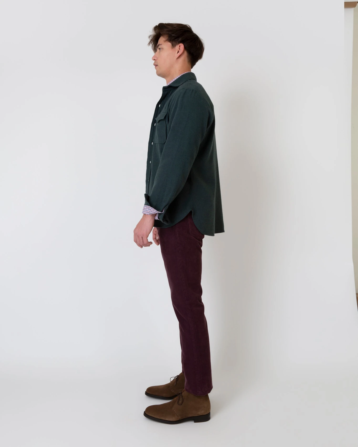 CPO Shirt In Heathered Forest Flannel 6 CPO Shirt In Heathered Forest Flannel - Image 4