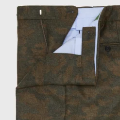 Side-Tab Dress Trouser In Brown/Olive Camo Flannel 7 Side-Tab Dress Trouser In Brown/Olive Camo Flannel -Garbiera Sales Store S63742 50