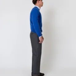 Dress Trouser In Mid-Grey Flannel 11 Dress Trouser In Mid-Grey Flannel -Garbiera Sales Store S63743 2