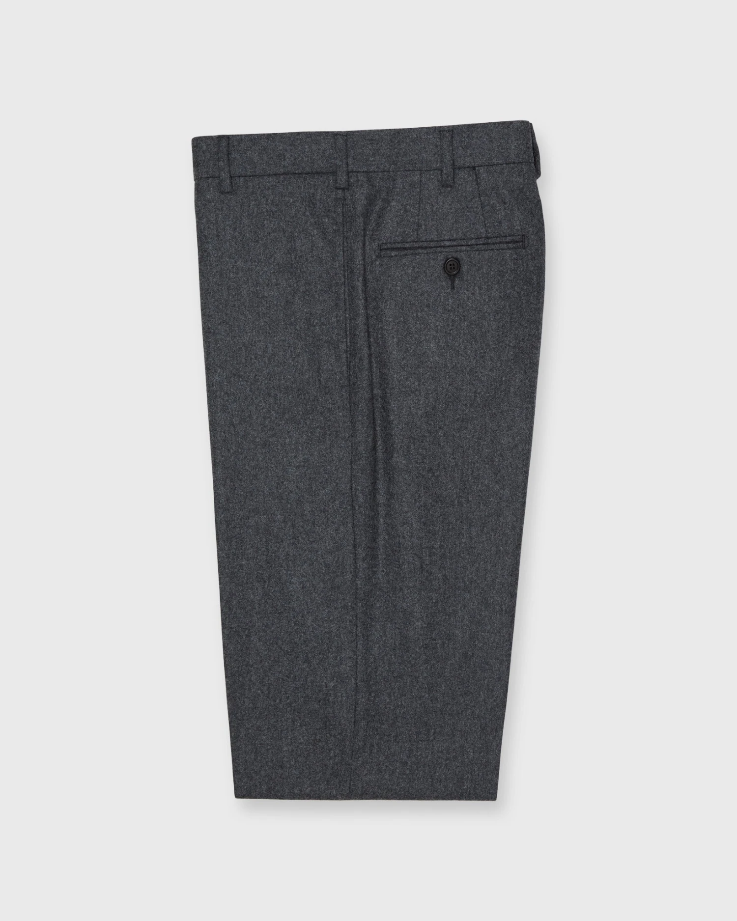 Dress Trouser In Mid-Grey Flannel 8 Dress Trouser In Mid-Grey Flannel - Image 6