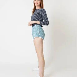 Track Short In Blue/Mint Betsy Berry Liberty Fabric 10 Track Short In Blue/Mint Betsy Berry Liberty Fabric -Garbiera Sales Store S66246 3