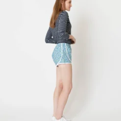 Track Short In Blue/Mint Betsy Berry Liberty Fabric 12 Track Short In Blue/Mint Betsy Berry Liberty Fabric -Garbiera Sales Store S66246 5