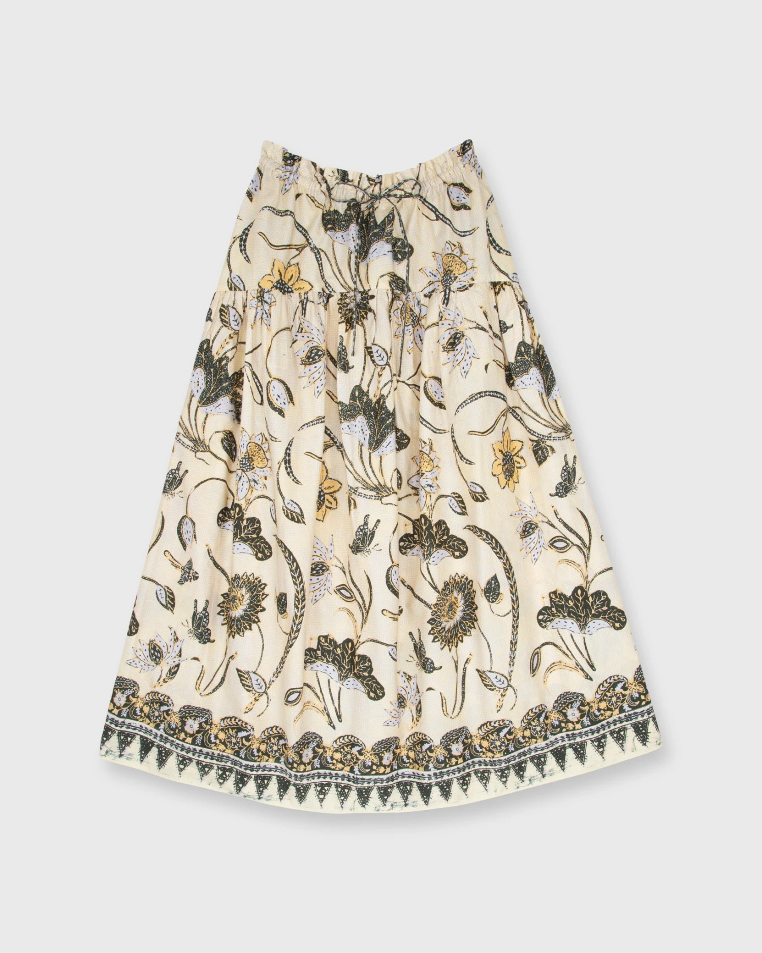 ULLA JOHNSON Ianna Skirt In Lemonbalm 3 ULLA JOHNSON Ianna Skirt In Lemonbalm