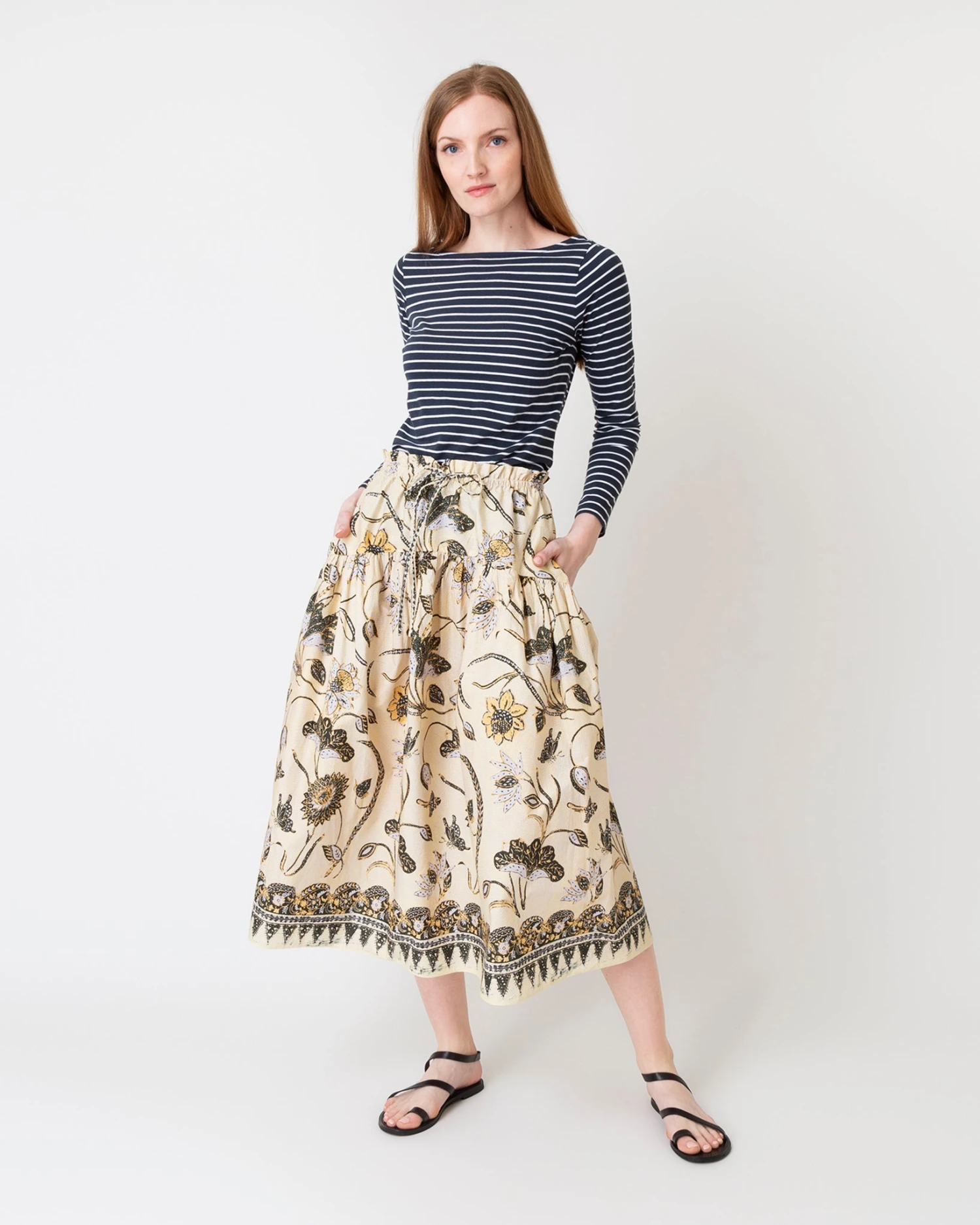 ULLA JOHNSON Ianna Skirt In Lemonbalm 4 ULLA JOHNSON Ianna Skirt In Lemonbalm - Image 2