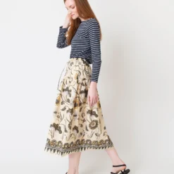 ULLA JOHNSON Ianna Skirt In Lemonbalm 12 ULLA JOHNSON Ianna Skirt In Lemonbalm -Garbiera Sales Store S66467 5