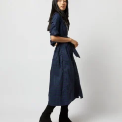 Classic Shirtwaist Dress In Blackwatch Poplin 13 Classic Shirtwaist Dress In Blackwatch Poplin -Garbiera Sales Store S67267 641